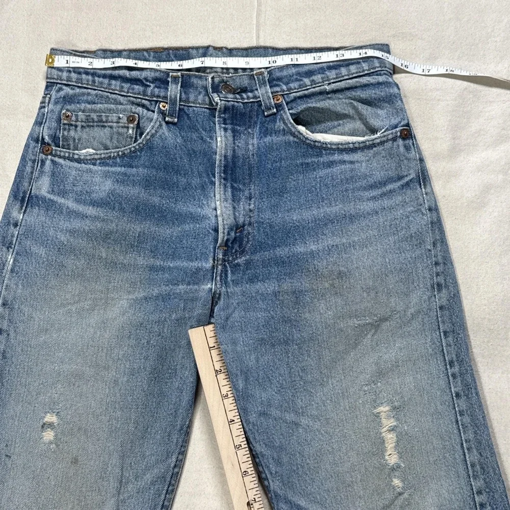 Vintage Levis 501 Jeans Men's 32x30 Blue Made In USA 80s Distressed 1989